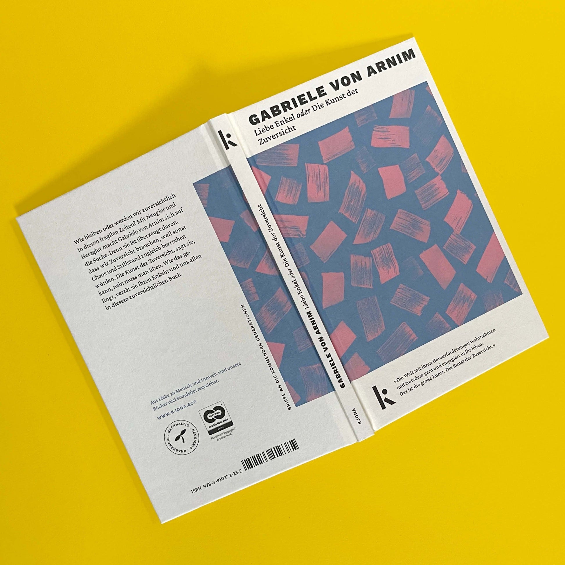 Foto von »Liebe Enkel oder die Kunst der Zuversicht«, vorder- und Rückseite, aufgeschlagen.