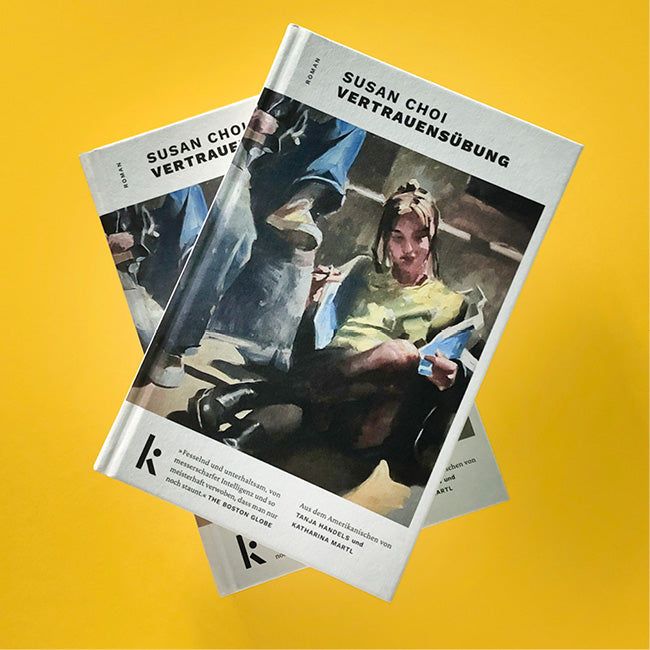 Foto von »Vertruensübung«, zwei Cover übereinander.