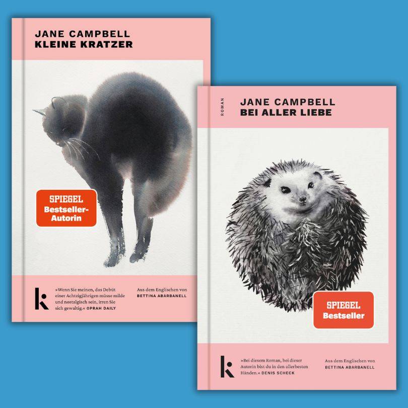 Jane Campbell Bestseller Bundle »Liebe ist Ansichtssache« mit den Büchern »Kleine Kratzer« und »Bei aller Liebe«. Humorvolle, gesellschaftskritische Erzählungen.
