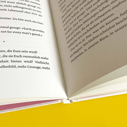 Ausschnitt der Buchseiten von »Liebe Enkel oder die Kunst der Zuversicht«. 