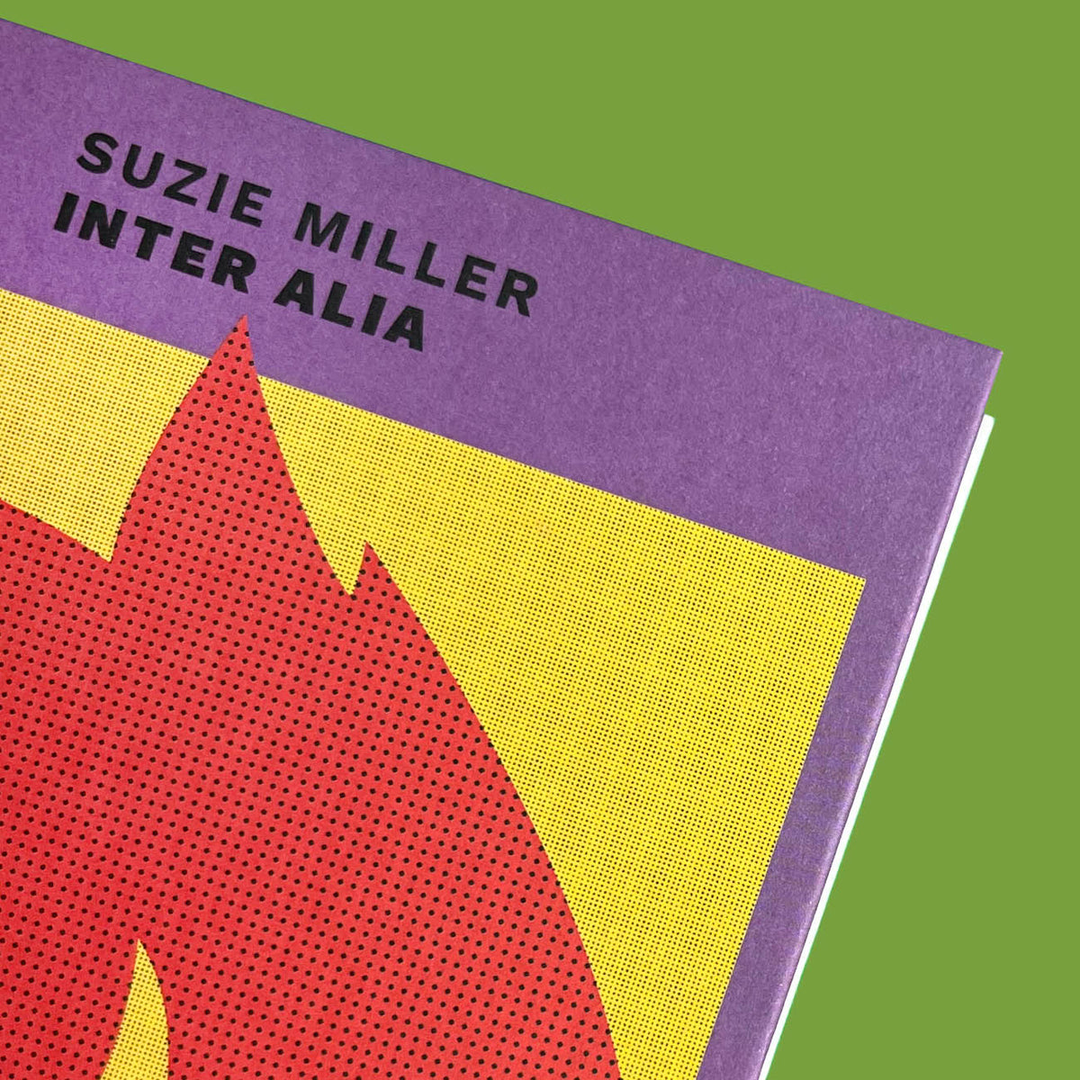 Detailaufnahme des oberen Cover-Bereichs von „Inter Alia“ mit Autorenschaft und Buchtitel in fetter Typografie.