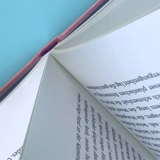 Ausschnitt zweier Buchseiten aus »Kleine Kratzer«. 