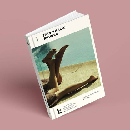 Mockup von »Bruder», Buch im Vordergrund von links/vorne.